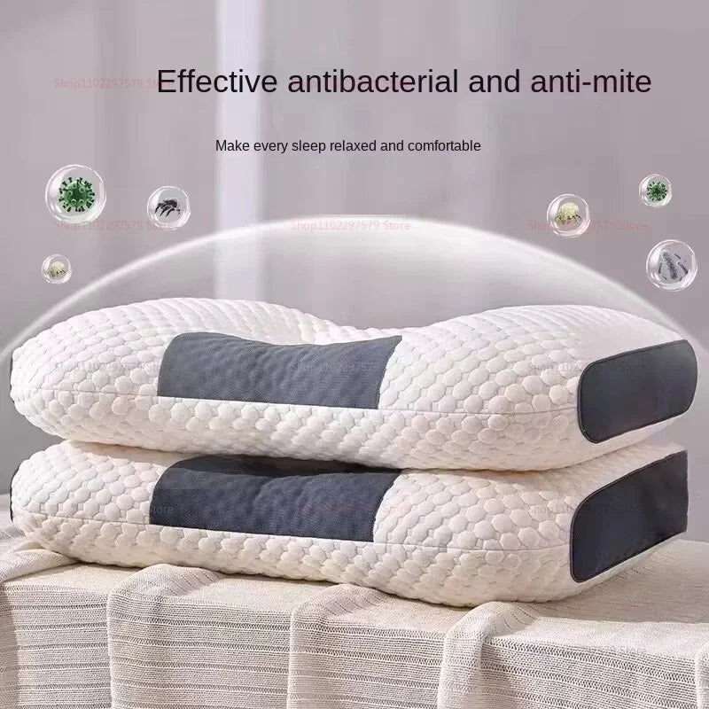 Cervical Orthopedic Neck Pillow for Better Sleep and Neck Pain Relief Memory Foam SPA Massage Pillow for Home Office Travel