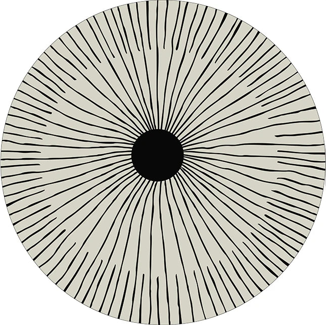 Home Thicken Non-slip Mat Modern Minimalist Carpets for Living Room Fluffy Soft Bedroom Decor Stripe Carpet Large Area Round Rug