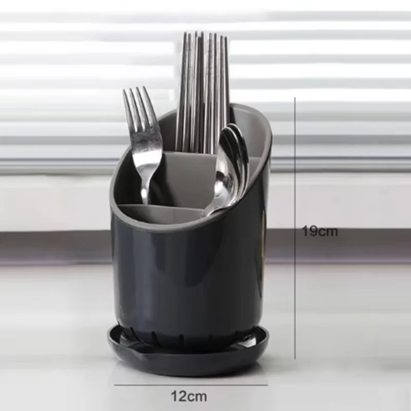 Cutlery Storage Holder Plastic Drainer Drain Containers Drying Rack Tableware Table Knife Spoon Fork Container Kitchen Tool
