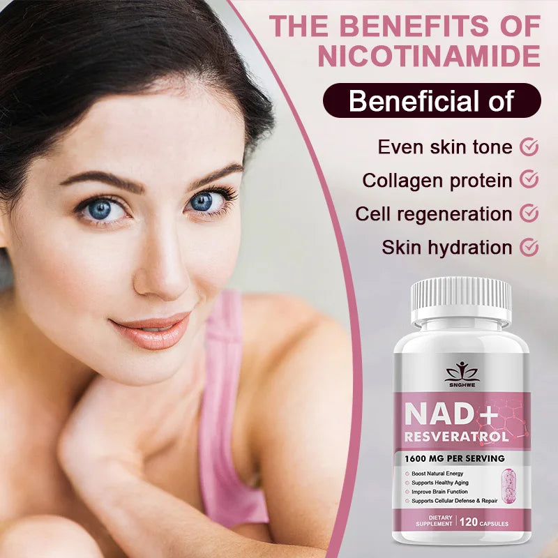 NAD Supplements - Anti-Aging Cell Booster,NAD+ Booster, Nicotinamide Riboside Alternative, Natural Energy & Cellular Health