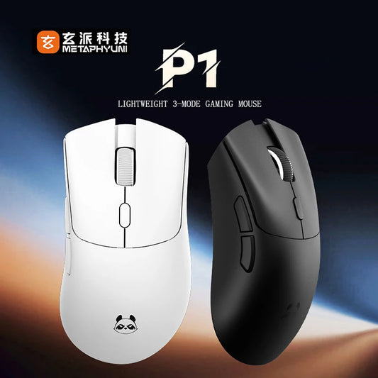 Metaphyuni Metapanda P1 Wireless Mouse P1 Pro Max Paw3395L ow Latency Lightweight E-Sports Gaming Mouse Ergonomics Pc Gamer Gift