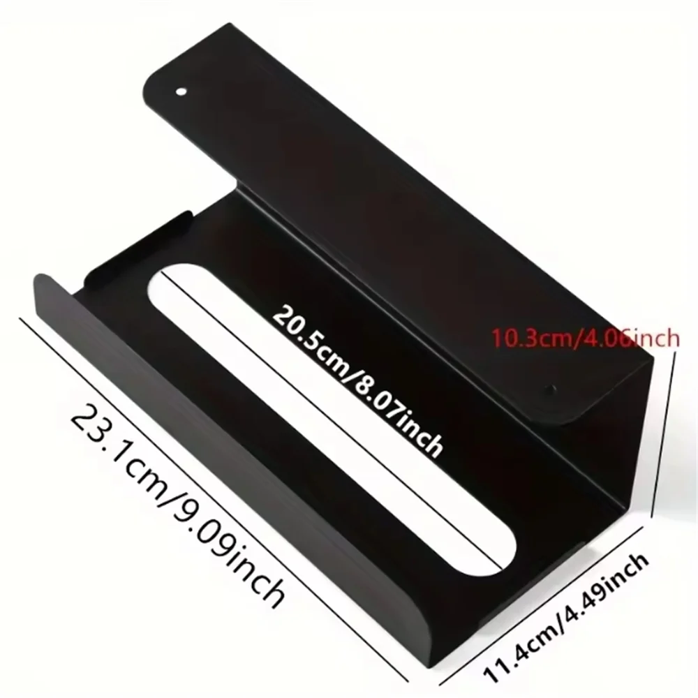 1/2pcs Kitchen tissue holder, no punching iron paper holder, household napkin hanger, cabinet, drawer, wall mounted