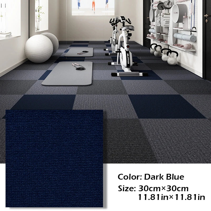 30cmX30cm Self-adhesive Anti Slip Splicing Block Floor Mute Rug Bedroom Mat Carpet Water Absorption Kitchen Living Room Home