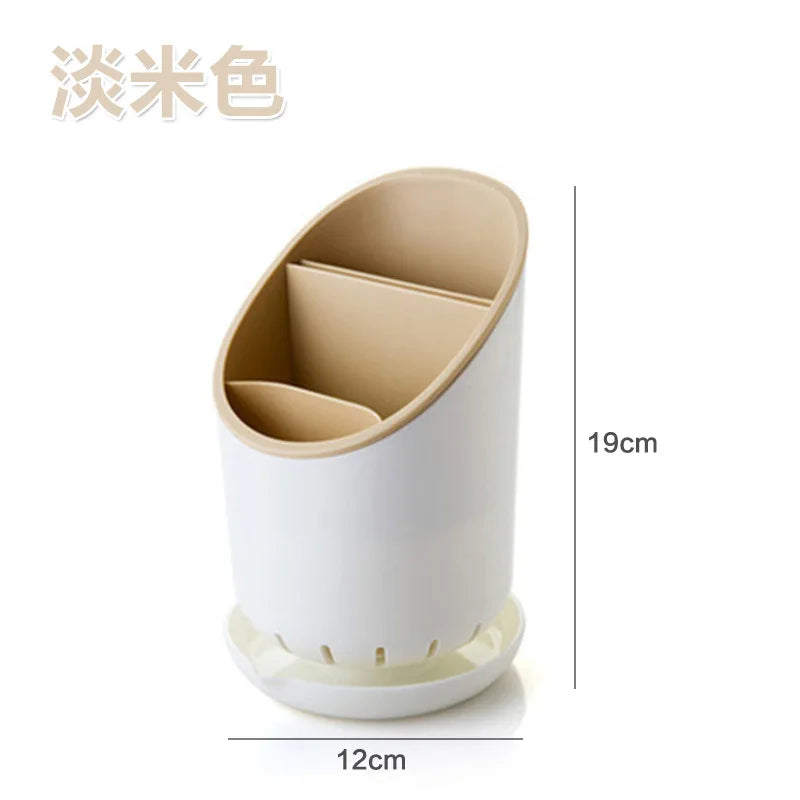 Cutlery Storage Holder Plastic Drainer Drain Containers Drying Rack Tableware Table Knife Spoon Fork Container Kitchen Tool
