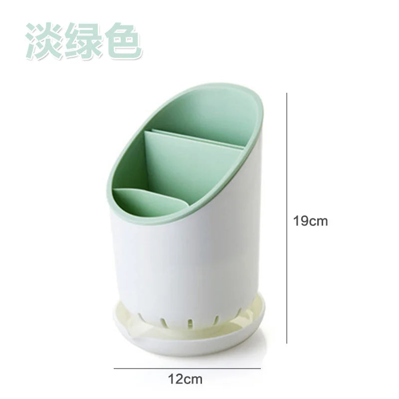 Cutlery Storage Holder Plastic Drainer Drain Containers Drying Rack Tableware Table Knife Spoon Fork Container Kitchen Tool