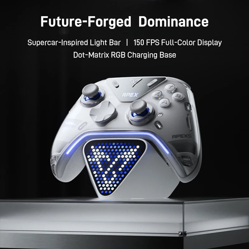 Flydigi APEX5 Elite Wireless Gaming Controller – Power Feedback, Charging Dock for PC, Switch 2, Mobile & Steam