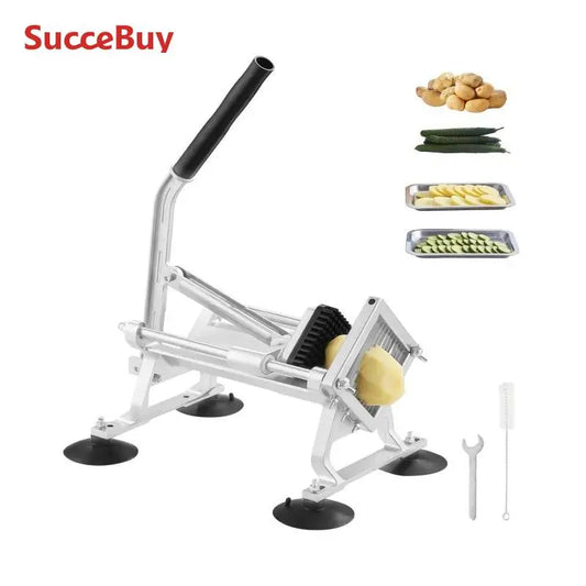 SucceBuy Commercial Vegetable Slicer 1/4 inch Stainless Steel and Aluminum Alloy for Radishes Onions Potatoes Lemons