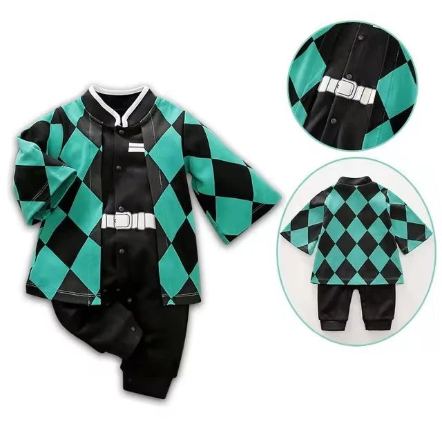 cosplay baby Infant Romper Boy Girl Anime Clothes Halloween Costume Kids Cotton Jumpsuit Toddler Overalls
