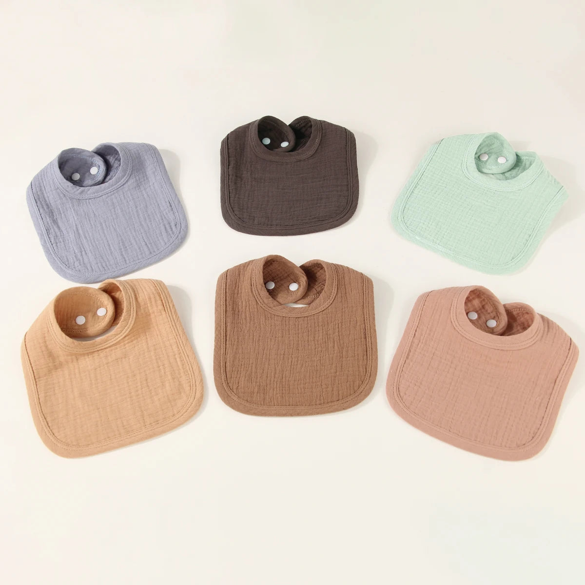 Pure Cotton Gauze Baby Bib Soft Breathable U-Shaped Saliva Towel for Infants Comfortable And Airy Neck Cover for Babies