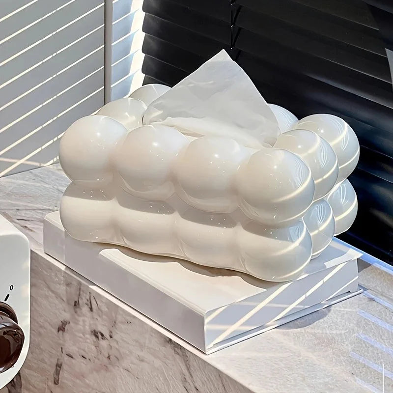 Creative Cloud-Shaped Tissue Box Restaurant Napkin Holder Home Tissue Storage Rack Decorative Paper Towel Box for Dining Table