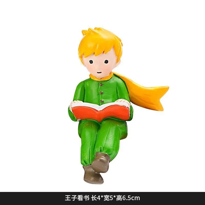 Little Prince Rocking Chair Handmade home decoration ornament Desktop Granule Car DIY Trendy Play Resin Pendulum Arts and Crafts