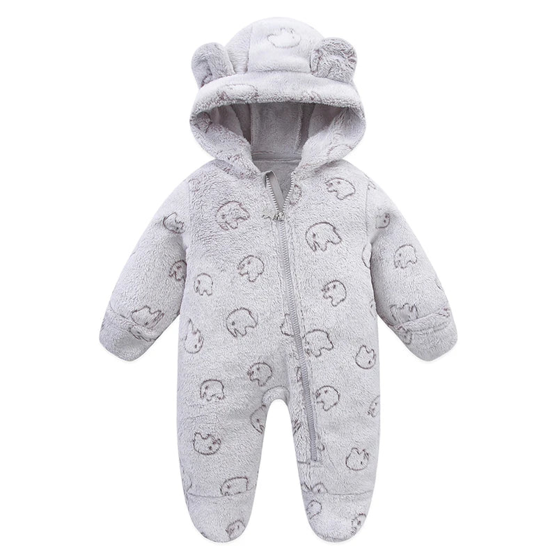Newborn Baby Clothes Flannel Autumn Winter Baby Boys Girls Rompers Cartoon Newborn Bodysuit Soft Warm Jumpsuit for Babies 0-12M