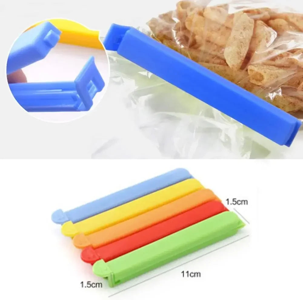 50/100PCS Portable Kitchen Storage Food Snack Seal Sealing Bag Clips Random Color Plastic Tool Kitchen Accessories Hot Sale