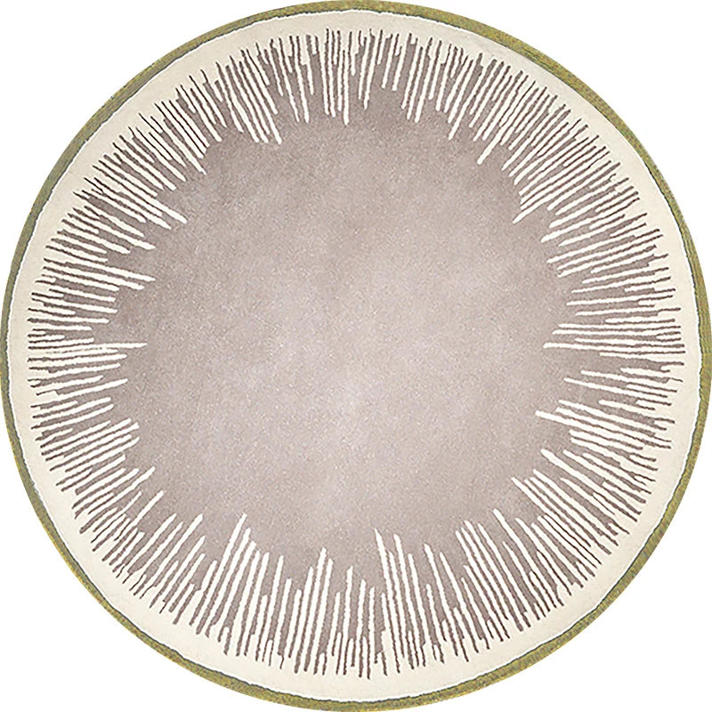 Home Thicken Non-slip Mat Modern Minimalist Carpets for Living Room Fluffy Soft Bedroom Decor Stripe Carpet Large Area Round Rug
