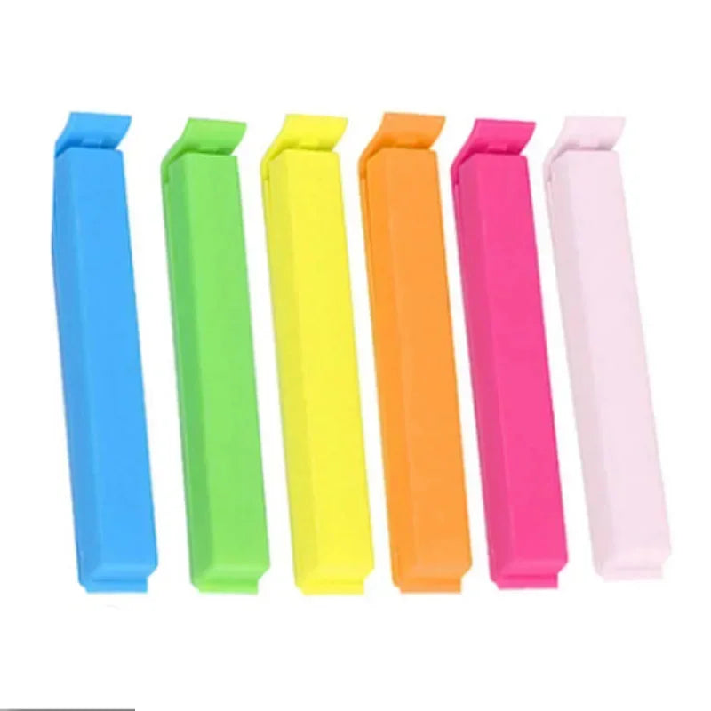 50/100PCS Portable Kitchen Storage Food Snack Seal Sealing Bag Clips Random Color Plastic Tool Kitchen Accessories Hot Sale